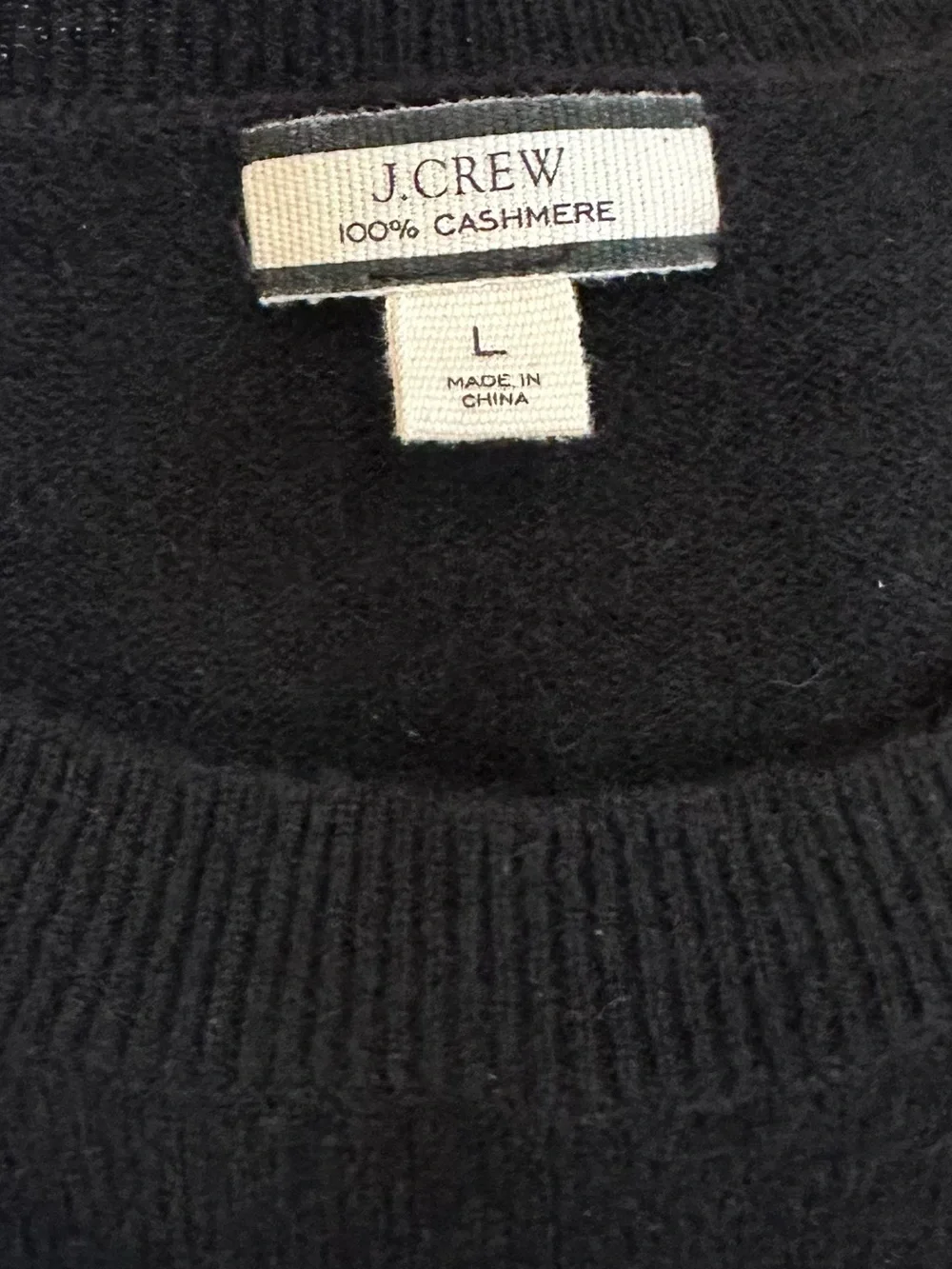 J. Crew Black Cashmere Crewneck Dress - Picture 1 of 6